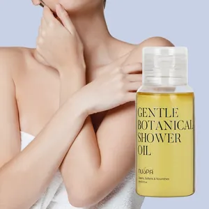 Échantillon gratuit de Nuspa beurre de karité naturel huile de noix de coco huile de douche hydratante en profondeur huile de bain adoucissante pour le corps