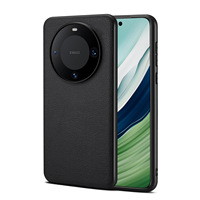 Étui de téléphone Denior en cuir PU à motif litchi, anti-traces de doigts, protection 360° pour Mate 80/70/60/50/40/30/Honor Magic 7 6 5Series