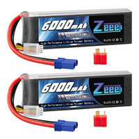 Zeee 11.1V 3S 6000mAh 60C Lipo Batterie EC5 Plug avec XT60 XT90 Connecteur 3S Lipo Batterie Pour RC Voiture Avion Camions Bateaux