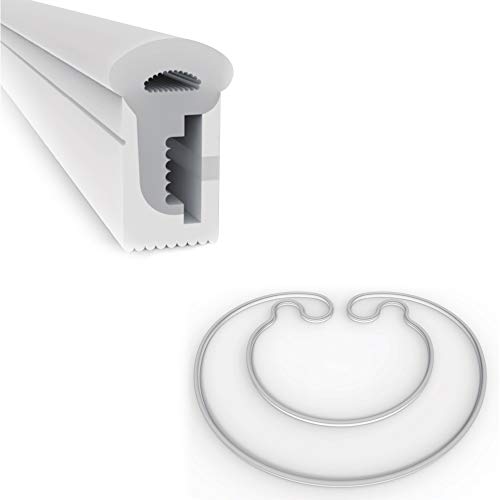 Силиконовый канал 8 мм DIY светодиодная неоновая веревка световая полоса 10x23 мм гибкая трубка корпус профиль