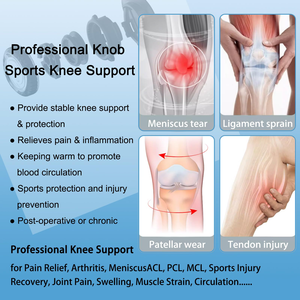 Ginocchiera Regolabile in Neoprene 2025 con Logo Personalizzabile per Sport Supporto <span class=keywords><strong>Ortopedico</strong></span> per Ginocchio - Product Image 5