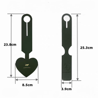 Étiquettes de bagages personnalisées en PVC ou en cuir PU pour sacs à dos, valises et bagages de voyage – Forme cœur personnalisable