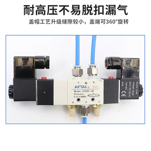 โซลินอยด์วาล์ว Airtac รุ่น 4V ขนาด 1/2 นิ้ว กระแสตรง 24 โวลต์ วาล์วควบคุมแก๊สสำหรับระบบอัตโนมัติทางอุตสาหกรรม - Product Image 4
