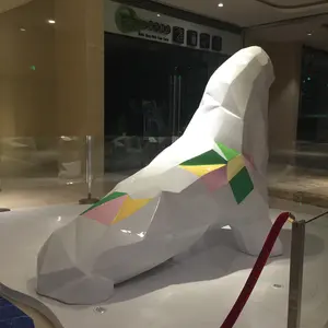 Decorazione della visualizzazione del delfino della scultura animale della vetroresina grande per il centro commerciale