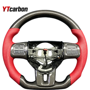 Volant en cuir perforé en fibre de carbone YTcarbon modifié pour Challenger Charger Avenger Durango Journey Grand <span class=keywords><strong>Caravan</strong></span> - Product Image 5