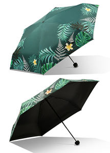 Paradis parapluies <span class=keywords><strong>parasol</strong></span> cadeau personnel 5 pli <span class=keywords><strong>bananier</strong></span> petit portable mini parapluie poche - Product Image 2