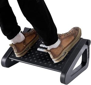 Office <strong>Work</strong> Under Desk Non-slip Footrest <strong>Stool</strong> up Down Adjustable Massage Texture and Roller Foot Ottman Rest <strong>Stool</strong> - Product Image 1