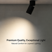 Spot LED anti-éblouissement profond, montage en surface, pliable, réglable, cylindrique, pour salon moderne, hôtel