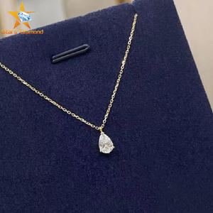 Collar de Lujo con Diamantes Coloridos en Oro Amarillo de 18K, Colgante de Diamante Creado en Laboratorio, Regalo de Moda para Mujer en Oro Amarillo - Product Image 4