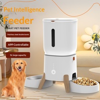 Distributeur automatique intelligent pour animaux de compagnie 5L, contrôlé par application, avec double gamelle, pour chats et chiens