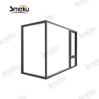 Ventana Esquinera de Aluminio con Doble Función de Inclinación y Giro para una Ventilación Versátil