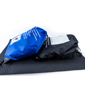 Polyester Front Pocket Drawstring Bag With Zipper Puller Locking Toggle - Product Image 1