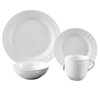 Assiette Porcelaine Blanche Sets de Dîner Homeware Céramique Traiteur Plats de Service Ensembles de Vaisselle Assiettes de Luxe pour Restaurant