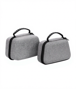 Étui de transport rigide portable gris en EVA pour manette de jeu, avec fermeture éclair, étanche et antichoc, pour <span class=keywords><strong>Sony</strong></span> <span class=keywords><strong>PS5</strong></span> PS4 Microsoft - Product Image 4