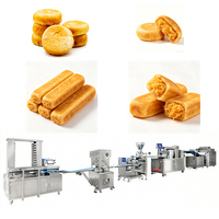 Ligne de production entièrement automatique de pâtisseries croustillantes fourrées pour gâteaux à la viande, tartes à l'ananas, tartes salées, usine de transformation de produits de boulangerie