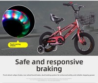 Vélo pour enfants de 1 à 12 ans, 12-20 pouces, avec siège arrière sécurisé, pédales réglables en hauteur, roues d'apprentissage, pour enfants de 110-160 cm