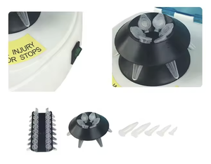 เครื่องปั่นเหวี่ยงแบบตั้งโต๊ะขนาดเล็ก 10000 รอบต่อนาที พร้อมฝาใส สำหรับการแยกตัวของตัวอย่างในไมโครทิวบ์และแถบ PCR ในห้องปฏิบัติการ - Product Image 6