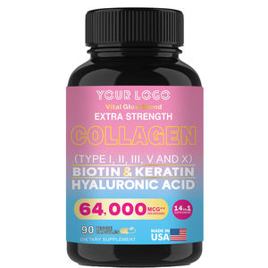 Hot Sale Dietary Supplement Colágeno Cápsulas Vital <span class=keywords><strong>Glow</strong></span> Mistura com Biotina Queratina suplemento de colágeno hialurônico para mulheres - Product Image 5