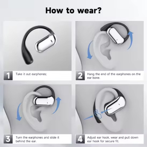 Écouteurs Traducteurs IA à Crochet d'Oreille BT5.4, Mode Intelligent 4-en-1, Écran Tactile, Traduction en Temps Réel - Product Image 3