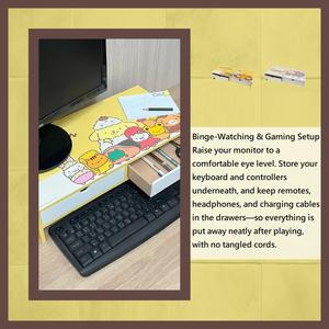 Elevador de Monitor Moderno con Almacenamiento, Caja Organizadora de Madera para Joyas - Product Image 4