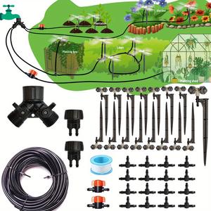 Kit d'irrigation automatique de jardin, système d'arrosage goutte à goutte 20M, arroseur rotatif à 360° pour l'arrosage des légumes et des pots de fleurs - Product Image 5