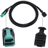 Câble d'alimentation USB vers Hosiden + USB B mâle DC 5521 pour terminal pos 1 en 2 12V