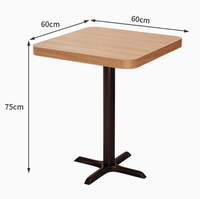Panneau de canapé de siège de stand en bois et cuir moderne Restauration rapide Bar Cantine Tables à manger Chaises pour Café Boutique Restaurant Cafés