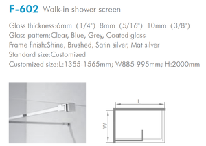 Profilés en aluminium sans cadre pour <span class=keywords><strong>cabine</strong></span> <span class=keywords><strong>de</strong></span> <span class=keywords><strong>douche</strong></span> <span class=keywords><strong>poignée</strong></span> <span class=keywords><strong>de</strong></span> porte en verre carrée pour baignoire <span class=keywords><strong>de</strong></span> salle <span class=keywords><strong>de</strong></span> bain charnière Style ouvert - Product Image 2