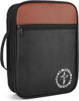 Étui de rangement biblique étui de transport biblique avec poche à fermeture éclair et poignée robuste sac biblique