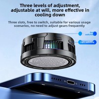 X108 affichage numérique téléphone refroidisseur anneau lumière réglage à trois niveaux magnétique pince arrière PC glace semi-conducteur accessoires de jeu