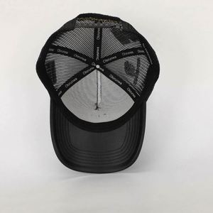 Casquette de camionneur en cuir PU avec logo brodé 5 panneaux, personnalisée OEM, haute qualité, certifiée BSCI, Gorras, casquette en maille - Product Image 6