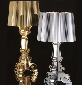 Livraison directe lampe de bureau transparente acrylique Led veilleuse de chevet lampes de Table d'hôtel en cristal