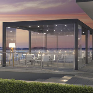 Équipe de course extérieure en fer battuto antique forte pour vente panini pingouin jardin verre gazébo - Product Image 4