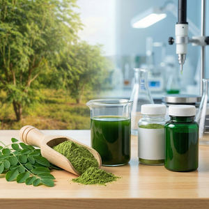 प्राकृतिक शुद्ध भोजन मोरिंगा पत्ती का अर्क उच्च सामग्री मोरिंगा पॉलीसैकेराइड्स + कुल फ्लेवोनोइड्स + मोरिंगीन 18 एमिनो एसिड - Product Image 6