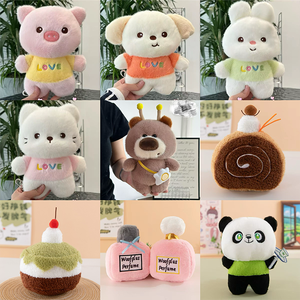 Fabrieksaanbieding 8 inch dikke pluizige lam knuffel pluche speelgoed klauwautomaat pop gemengde stijl knuffeldier pluche speelgoed voor kinderen - Product Image 2