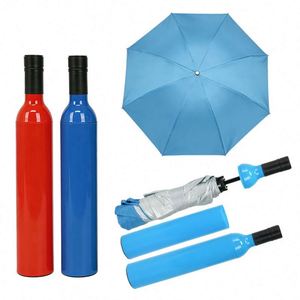 Most Popular Wine Bottle <b>Umbrella</b> Creative Bottle <b>Umbrella</b> Multi Function Dual Purpose <b>Windproof</b> <b>Umbrellas</b> with Logo Printing - Product Image 3