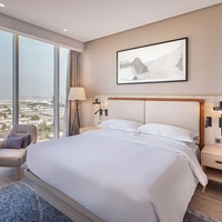 Ensemble de meubles de chambre à coucher en teck de style européen, lit California King, canapé, armoire de salle à manger pour hôtel de luxe haut de gamme