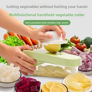 Nuovo Tritatutto Manuale 2026, Affettatrice Multifunzione, Mini Utensile da Cucina per Tagliare Frutta, Cipolle, Verdure, Aglio, <span class=keywords><strong>Limone</strong></span> - Product Image 1