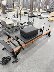 Nhôm merrithew Cải Cách <span class=keywords><strong>V2</strong></span> Max tháp mix veetic merrithew đảo ngược huấn luyện viên óc chó màu gỗ Pilates giường Cải Cách - Product Image 2