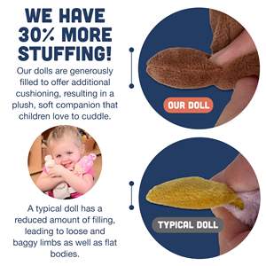 Muñecos de Peluche Suaves para Bebés, Juguetes Sensoriales, Diversidad Multicultural, Inclusión, Aprendizaje Social y Emocional, Todas <span class=keywords><strong>las</strong></span> Edades, Juego de 6 - Product Image 3