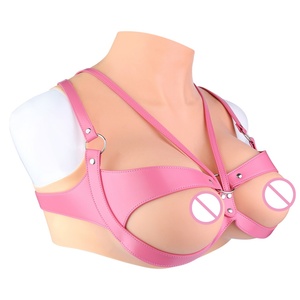 QKKQ Erotic Spiked Paddle Mystery Mask Cut-out <b>Sexy</b> Bra Spiked Pants Chest Bondage Breast Binder BDSM Sex <b>Set</b> for Couple Flirt - Product Image 3