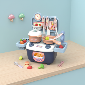 BJQ OEM Venta al por Mayor Juego de Cocina y Comida de Plástico en Miniatura para Niñas, Set de Cocina Infantil con Juego de Agua Corriente - Product Image 5