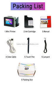 Pequeña mini impresora de inyección de tinta de mano Imprimir bolsa de superficie cóncava y convexa Fecha de producción Número de lote Máquina de codificación QR - Product Image 6