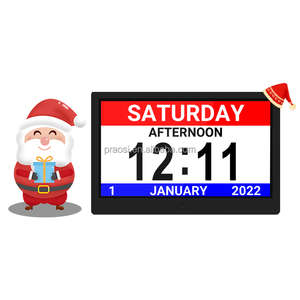 Foto Música Reproducción de vídeo Calendario digital Reloj de día 2 en 1 Reloj de demencia 7 "10" Pulgadas con holandés Alemania Finlandés Inglés Idiomas - Product Image 2