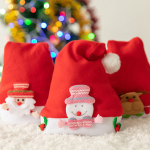 Baby &amp; <strong>Children's</strong> Cartoon Embossed Classic Fit <strong>Christmas</strong> <strong>Hat</strong> with Light and Glowing Features Adult Thickened Plush <strong>Hat</strong> - Product Image 5