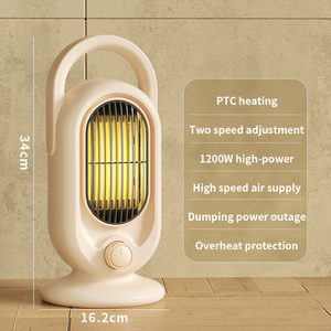 Chauffage domestique 1200W, petit radiateur céramique PTC vertical de bureau, haute puissance, pour chambre à coucher, ventilateur électrique - Product Image 6