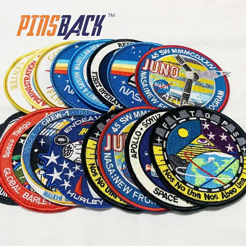 Goedkope Prijs Aangepaste Borduurwerk Patch Hittepers Patch Voor Kledingstuk Uniform Patches Met Zak Pakket In Verschillende Grootte