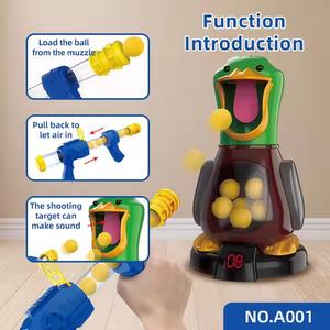Pistola ad Aria Compressa con Palline di Schiuma, Gioco di Tiro al Bersaglio per Due Giocatori, Effetti Sonori, Giocattolo Educativo per Bambini - Product Image 4