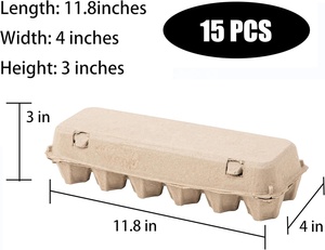 Cartons à œufs en papier, pas chers, en gros, contenants de stockage pour 6/12/30 œufs, supports pour ranger des cartons à œufs supplémentaires en vrac - Product Image 2