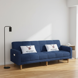 Canapé-<span class=keywords><strong>lit</strong></span> en tissu moderne, élégant et au <span class=keywords><strong>design</strong></span> unique, avec cadre en bois, pivotant et rétractable, pour la famille, la chambre, l'appartement, l'hôtel - Product Image 1